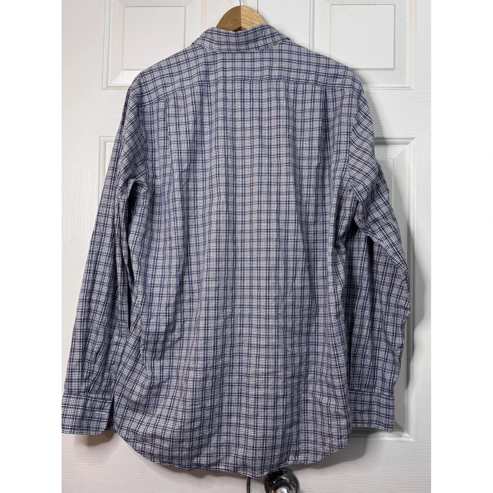 Polo Ralph Lauren Performance Shirt Mens Large Checkered Button Down Long Sleeve
